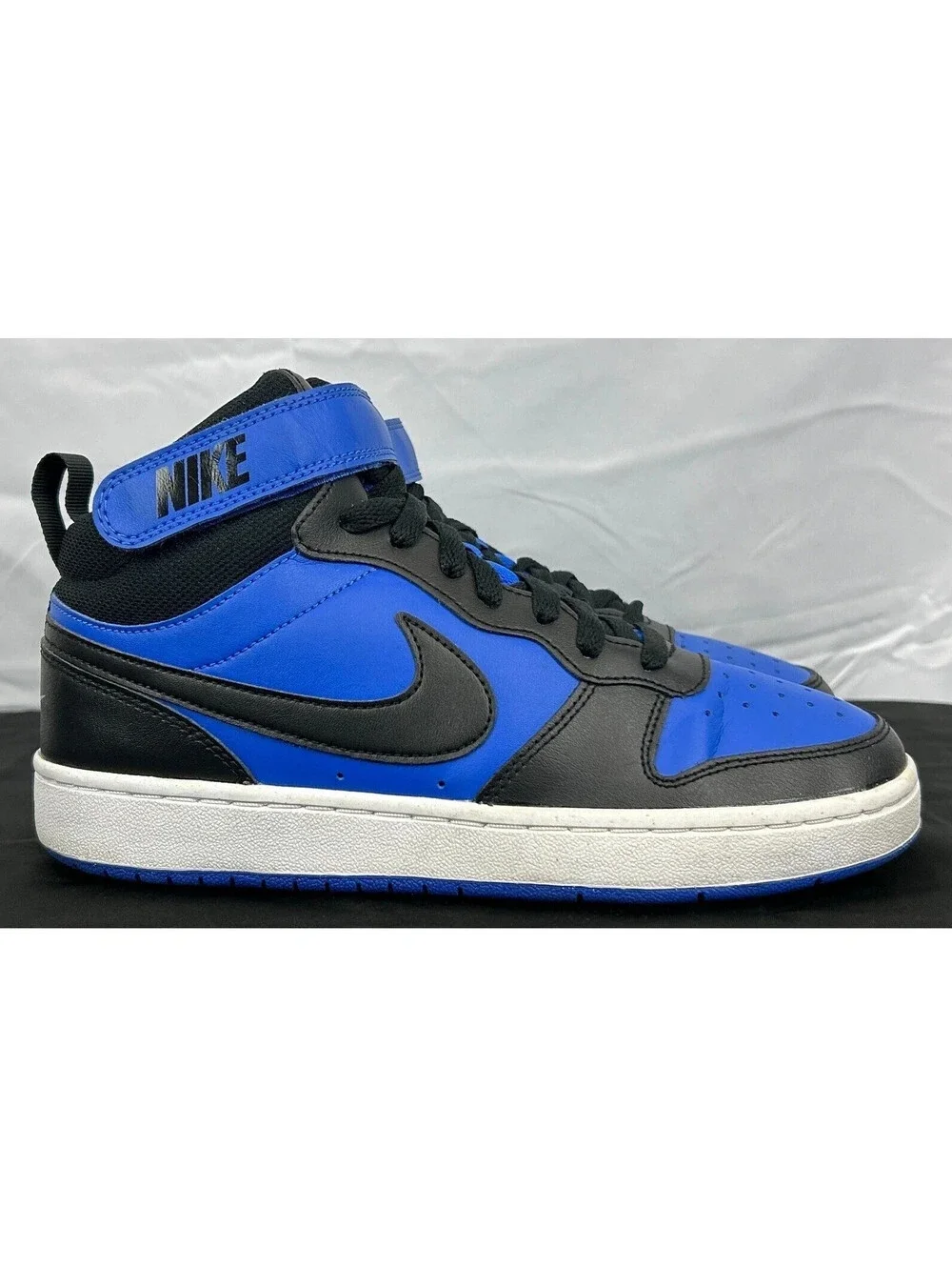 Nike Court Vision Mid Next Nature CD7782-404 Youth Size 7Y Blue Black Shoes